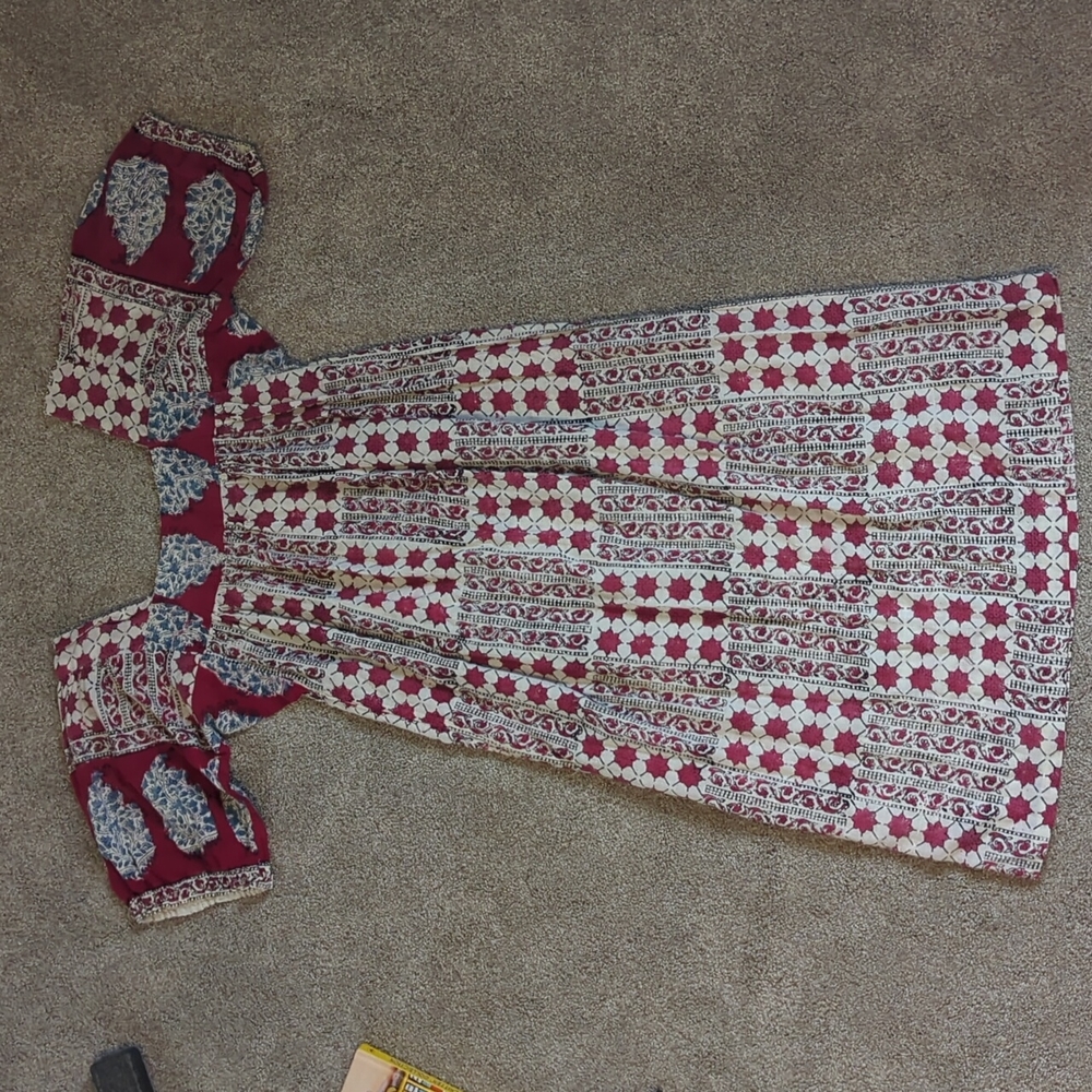 Vintage peasant dress